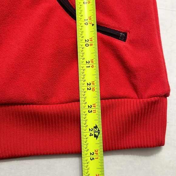 Adidas Fleece Zip Up Jacket Womens Size Large Zippered Pockets - Picture 10 of 10